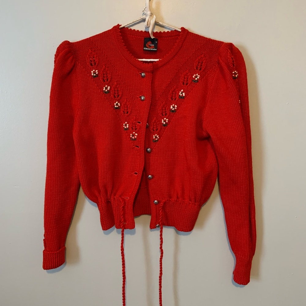 Embroidered Vintage Giesswein Cardigan